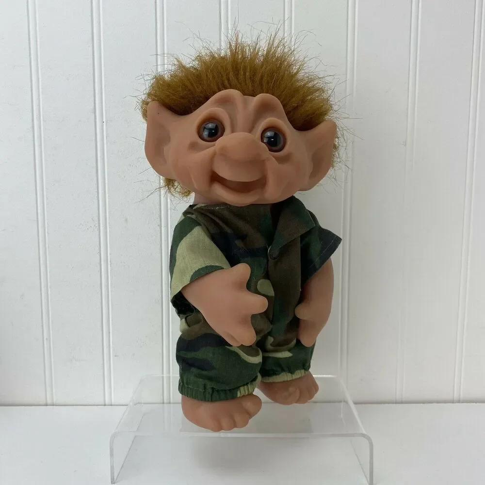 Army Troll Lot (3) 2-Thomas Dam 9” Soldier Trolls 604 - 1 Russ 5” Soldier Troll